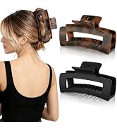 Oeusnael 5 Inche Extra Large Hair Clips for Women Girls - 2 PCS Xl Jumbo Banana Claw Clips for Th...