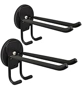 ULIBERMAGNET Double Layer Magnetic Hooks,Heavy Duty Magnetic Storage Hooks for Garden Tools,Shove...