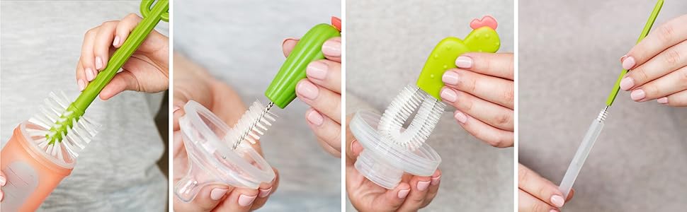 Straw brush detail brush nipple brush