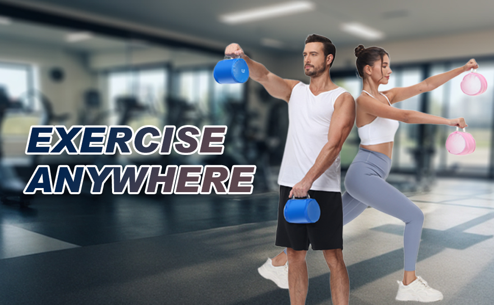 Portable & Adjustable water dumbbells