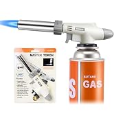 PeakTrend Butane Torch Kitchen Blow Lighter, Professional Chef Culinary Torch with Safety Lock & ...