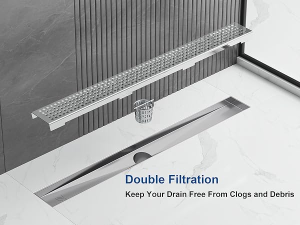 shower floor infinity drain