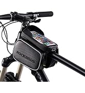 ROCKBROS Bike Bag Waterproof Top Tube Phone Bag Front Frame Mountain Bicycle Touch Screen Cell Ph...