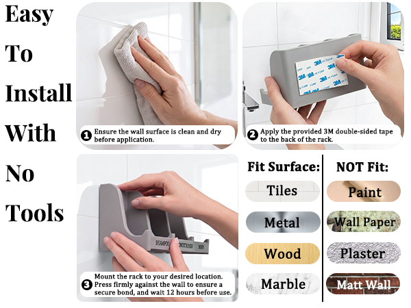 3-compartment soap holder 3 - m