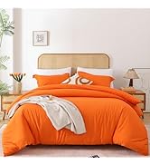 Whitney Home Textile Duvet Cover Set Queen Set Orange