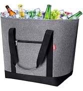 LHZK Cooler Bag, Jumbo Insulated Cooler Bag with Thermal Foam Insulation, Premium Cooler Tote Bag...