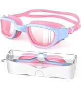 Zeligerstar Kids Swim Goggles,Swimming Goggles for Kids 4-16, Anti-Fog UV Protection Pool Goggles...