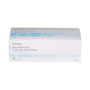 Front view of McKesson Benzalkonium Chloride Sanitizing Wipes
