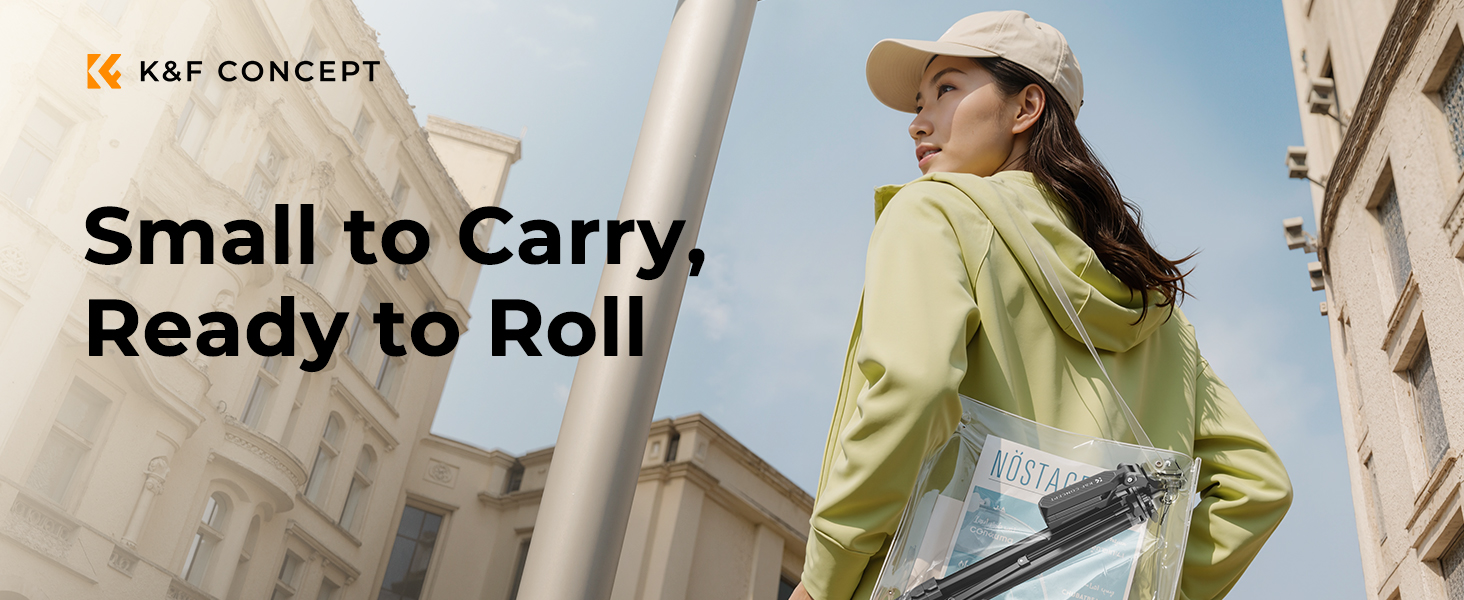 Compact tripod, small to carry & ready to roll. For vlogging, hiking, street & outdoor photography.