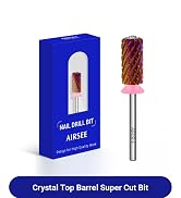 AIRSEE Tungsten Carbide Acrylic Nail Drill Bit Super Cut Bit Efile Electric File Machine Head Tip...
