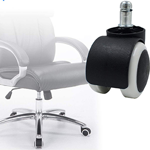 2 Inch Floor Protecting Rubber Office Chair Caster Wheel Standard Stem Size For Office School home