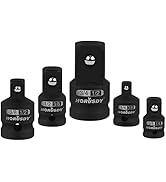 HORUSDY 5-Piece Impact Socket Adapter and Reducer Set, 1/4-Inch Hex Shank Socket to Drill Adapter...