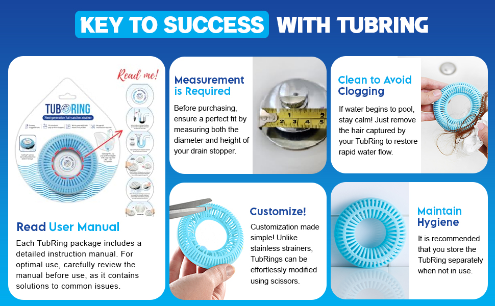 Key to success with tubring