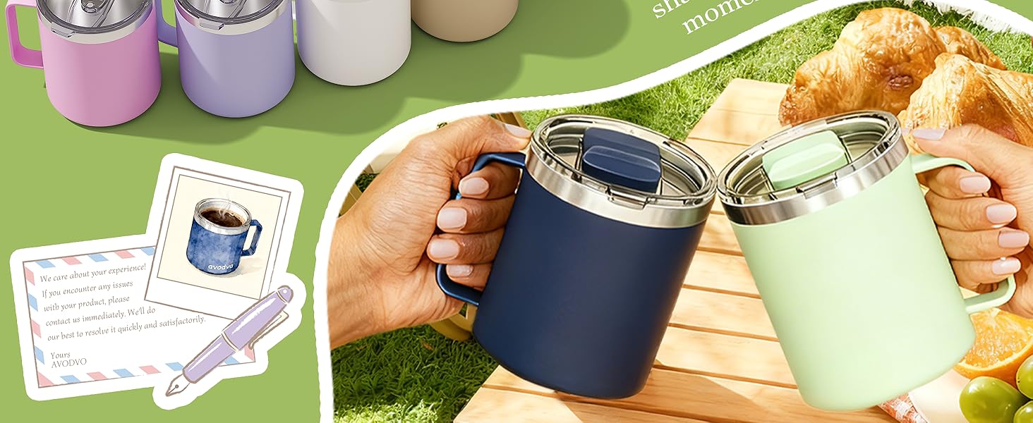 insulated coffee mug with lid