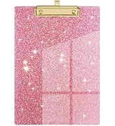 Piasoenc Acrylic Clipboards, Fashion Glitter Clipboard, Stardard Letter Size Clip Board, A4 Size ...