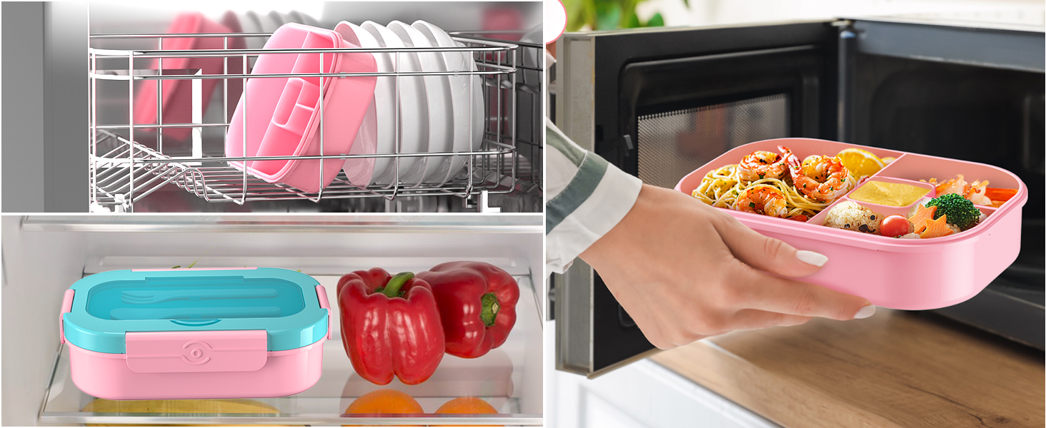 Microwave safe bento box