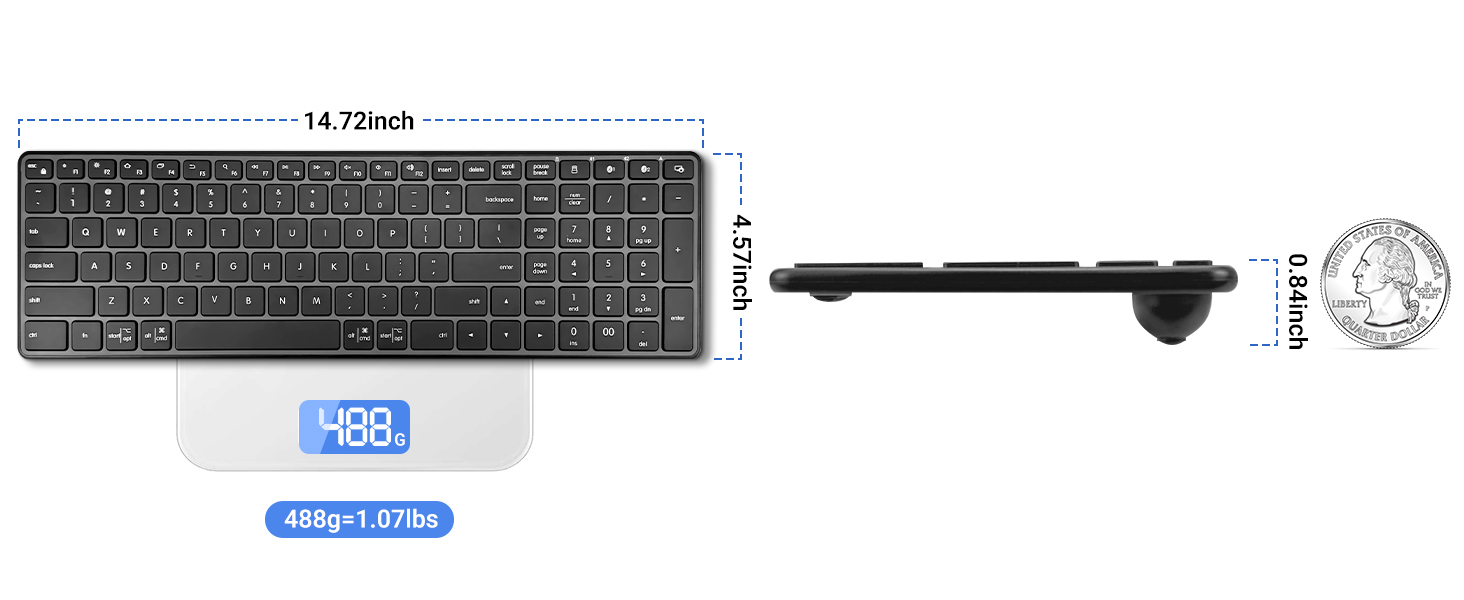 Wireless Bluetooth Keyboard