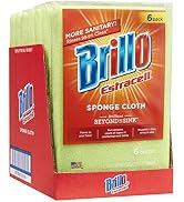 Brillo Estracell Durable Sponge Cloth, Forms to Hand and Non-Abrasive (Sponge Cloth, 6 Count (Pac...