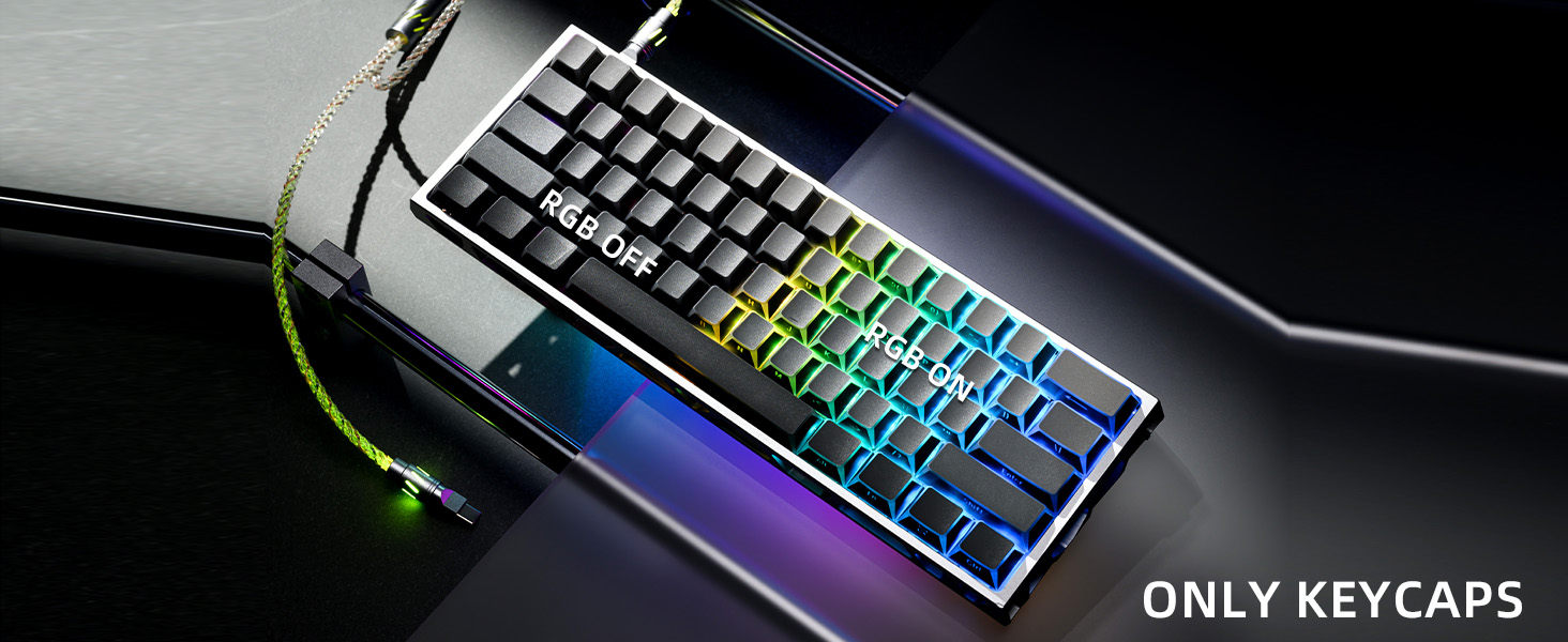 Shine through keycaps