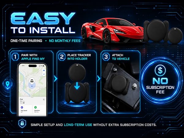 GPS Tracker for Vehicles,Magnetic Waterproof Car Tracker