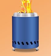 HGD Small Tabletop Fire Pit, Smokeless Table Top Firepit Outdoor, Portable Mini Stove with Carry ...