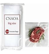 CNAOA 3rd-Generation (10" x 11") 20 PCS Upgraded Reusable High-Seal Bags (Vacuum Sealer Machine N...