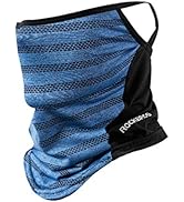 ROCKBROS Cooling Neck Gaiter with Ear Loops Bandana Face Scarf Mask for Men Women