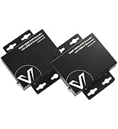 HDMI USB Extender, 1080P 60Hz Over Cat6 up to 80m/260ft, 2-Port 480Mbps USB2.0 for Computer, No S...