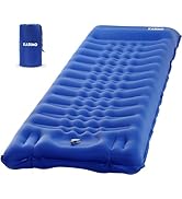 KASIMO Camping Sleeping Pad Ultra Thick 6 Inch Sleeping Mat with Pillow & Built-in Foot Pump - Ul...
