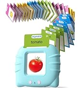 Talking Flash Cards for Toddlers 1 2 3 4 Year Olds, Montessori Language Learning with 224 Words, ...