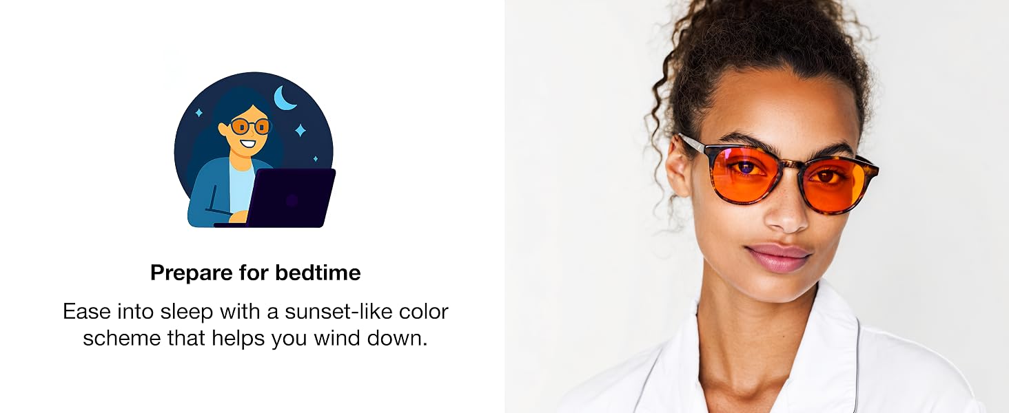 red light glasses orange computer screen blue light blocker glasses blue light