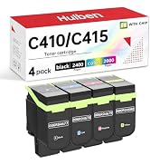Compatible with Xerox C410/C415 High-capacity toner cartridges, 4 pack | Compatible with for Xero...