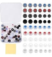 54Pcs Silicone Earbud Replacement Tips, S/M/L Ear Bud Tips, Rubber Earbud Covers Compatible with ...