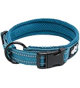 TRUE LOVE Dog Collar Reflective Premium Duraflex Buckle,High Grade Nylon Webbing No Choke Basic C...