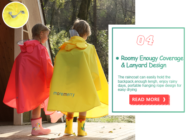 Clear ponchos with hood
