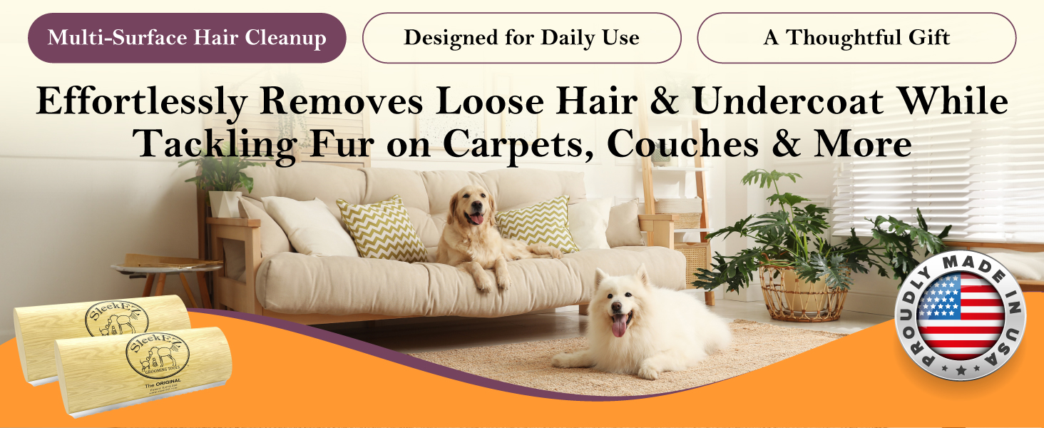 Dog Brush for Shedding Deshedding Grooming Tools Supplies All Hair Type Gift Idea Hair Remover Comb