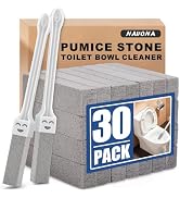 Navona 30 Pack Pumice Stone Toilet Bowl Cleaner with 2 Extra-Long Handles | Scratch-Free, Replace...