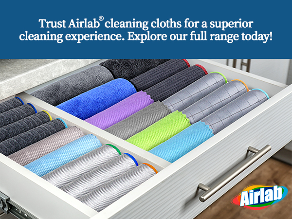 Airlab Microfiber Cleaning Cloths