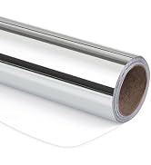 RUSPEPA Silver Metallic Wrapping Paper - Solid Color Paper Perfect for Wedding, Birthday, Christm...