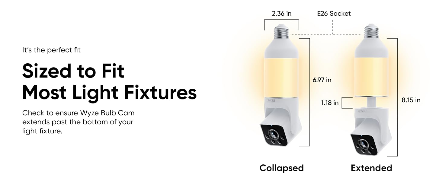 Wyze Bulb Cam Dimensions