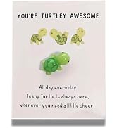 Green Handmade Emotional Support,You're Turtley Awesome,Turtle Inspirational Gifts,Mini Sea Turtl...