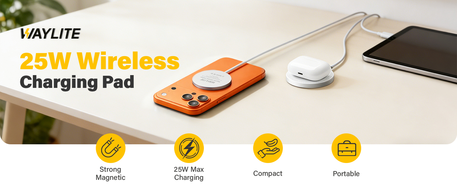 25W wireless charging pad