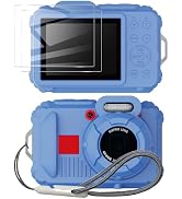 Tedubax Silicone Case for pixpro wpz2 Digital Camera with 2PCS Screen Protector and Lanyard - Blue