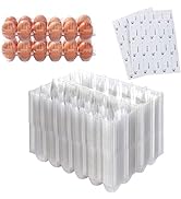 Laojbaba 36 Pack Egg Cartons Clear Plastic Blank Egg Cartons Holds Up to 12 Eggs Suitable For Fam...