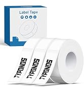 TYPONOS P21 Label Maker Tape Black on White 14x40mm(0.55"x1.57"), Adapted NELKO P21 Label Printer...