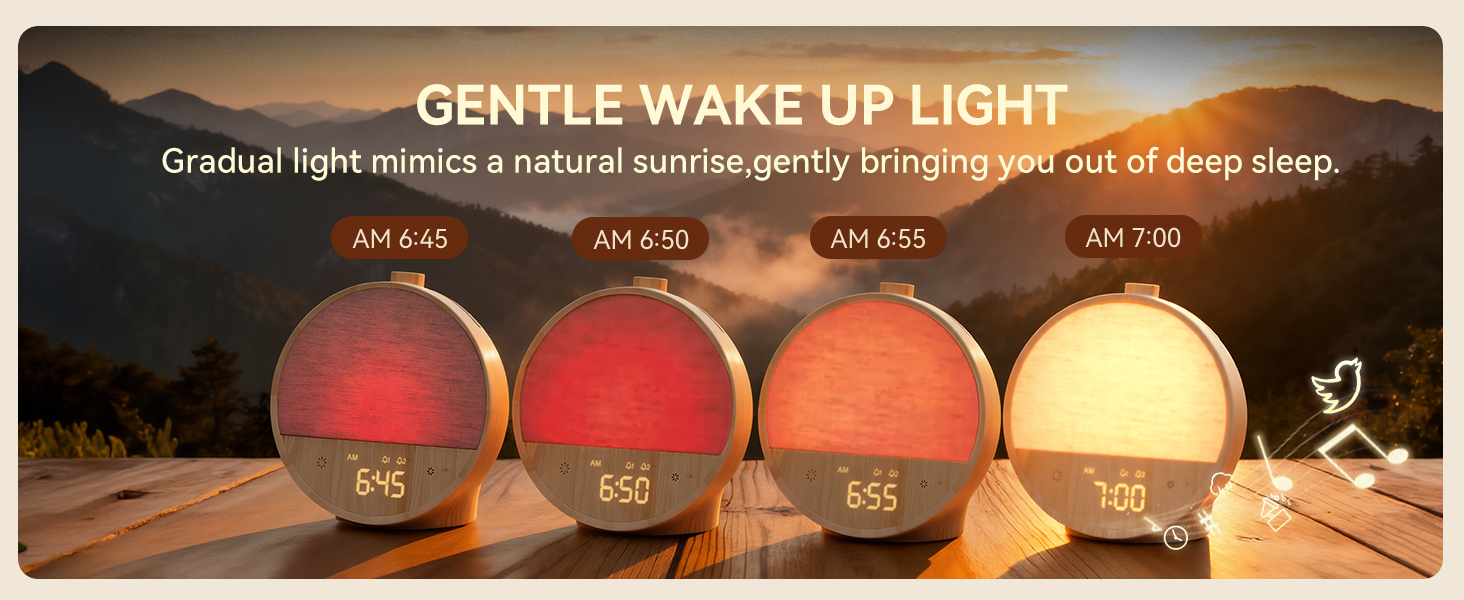 wake up light alarm clock