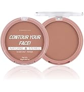 Natural Matte Warm Brown Cream Contour Palette – Lightweight, Blendable Monochrome Powder Base fo...