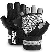 SIMARI Workout Gloves Men and Women Weight Lifting Gloves with Wrist Wraps Support for Gym Traini...