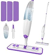 Spray Mops for Floor Cleaning, Hardwood Floor Mop with 3 Washable Mop Pads, Microfiber Spray Mop ...