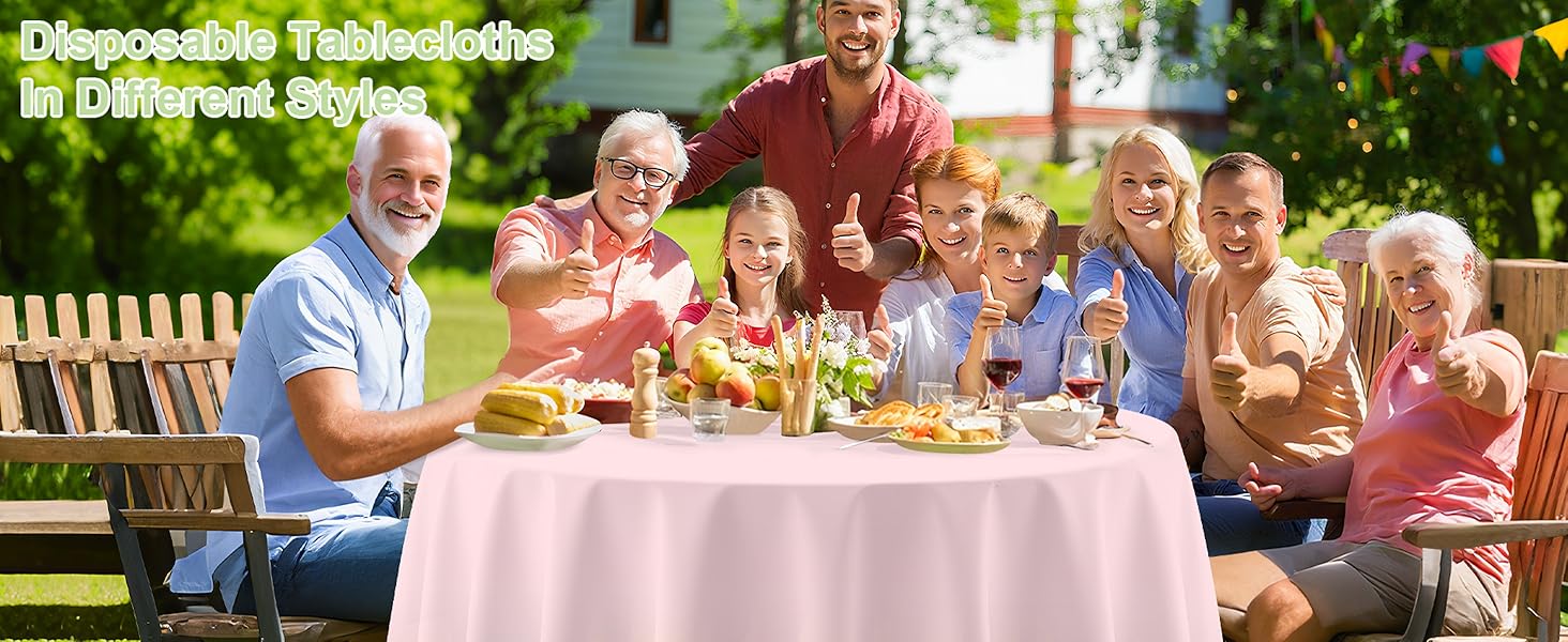 Plastic Table Cloths for Parties Disposable